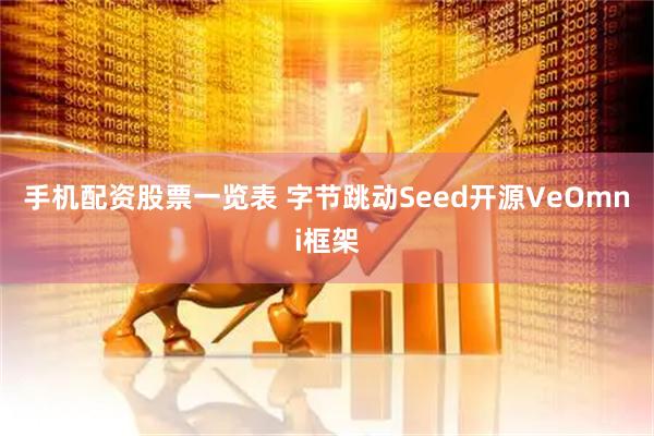 手机配资股票一览表 字节跳动Seed开源VeOmni框架